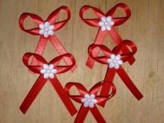 Světle fialové svatební vývazky