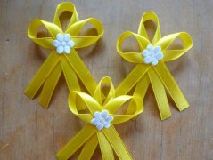 Světle fialové svatební vývazky