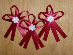 Světle fialové svatební vývazky