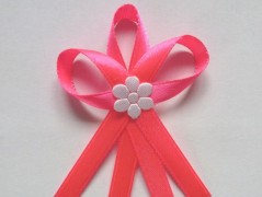 Světle fialové svatební vývazky