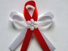 Světle fialové svatební vývazky