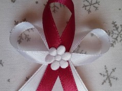 Světle fialové svatební vývazky