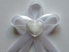 Světle fialové svatební vývazky