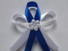 Světle fialové svatební vývazky