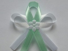 Světle fialové svatební vývazky