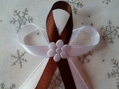 Světle fialové svatební vývazky