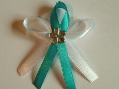 Světle fialové svatební vývazky