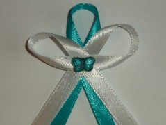 Světle fialové svatební vývazky