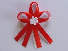 Světle fialové svatební vývazky