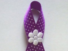 Světle fialové svatební vývazky