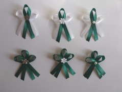 Světle fialové svatební vývazky