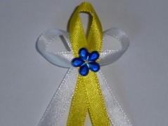 Světle fialové svatební vývazky