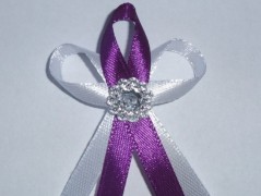 Světle fialové svatební vývazky