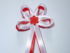 Světle fialové svatební vývazky