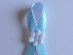 Světle fialové svatební vývazky