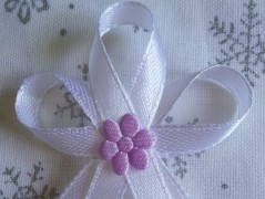 Světle fialové svatební vývazky