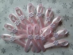 Světle fialové svatební vývazky