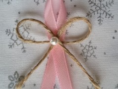 Světle fialové svatební vývazky