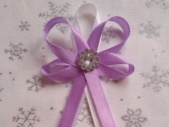 Světle fialové svatební vývazky