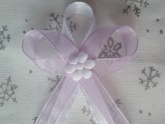 Světle fialové svatební vývazky