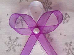 Světle fialové svatební vývazky