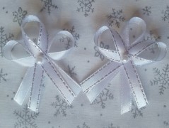 Světle fialové svatební vývazky