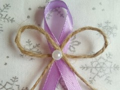 Světle fialové svatební vývazky