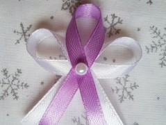 Světle fialové svatební vývazky