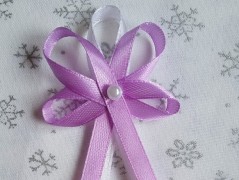 Světle fialové svatební vývazky