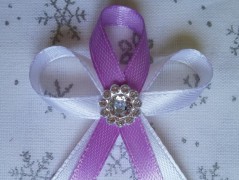 Světle fialové svatební vývazky