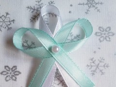 Světle fialové svatební vývazky