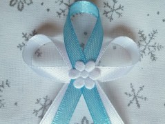 Světle fialové svatební vývazky