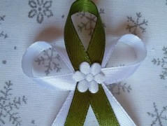 Světle fialové svatební vývazky