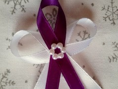 Světle fialové svatební vývazky