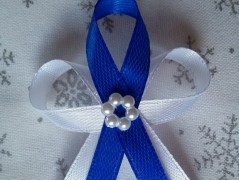 Světle fialové svatební vývazky