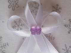 Světle fialové svatební vývazky