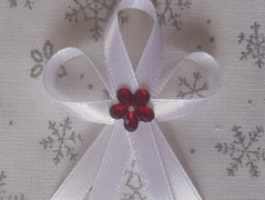 Světle fialové svatební vývazky