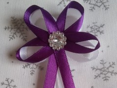 Světle fialové svatební vývazky