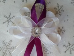 Světle fialové svatební vývazky