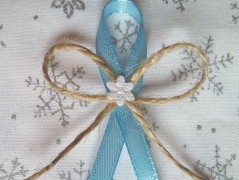 Světle fialové svatební vývazky