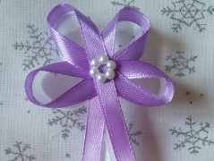 Světle fialové svatební vývazky