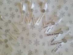 Světle fialové svatební vývazky