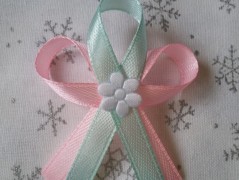 Světle fialové svatební vývazky