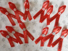 Světle fialové svatební vývazky