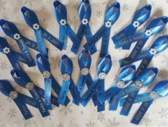 Světle fialové svatební vývazky