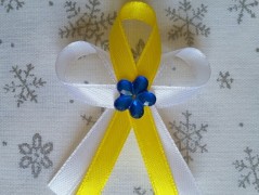 Světle fialové svatební vývazky