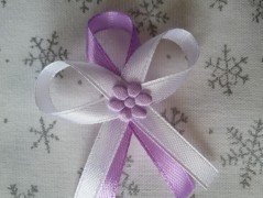 Světle fialové svatební vývazky