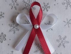 Světle fialové svatební vývazky