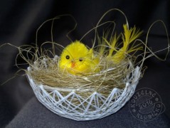 Srdíčko s bílou mašlí