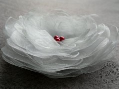 Srdíčko s bílou mašlí